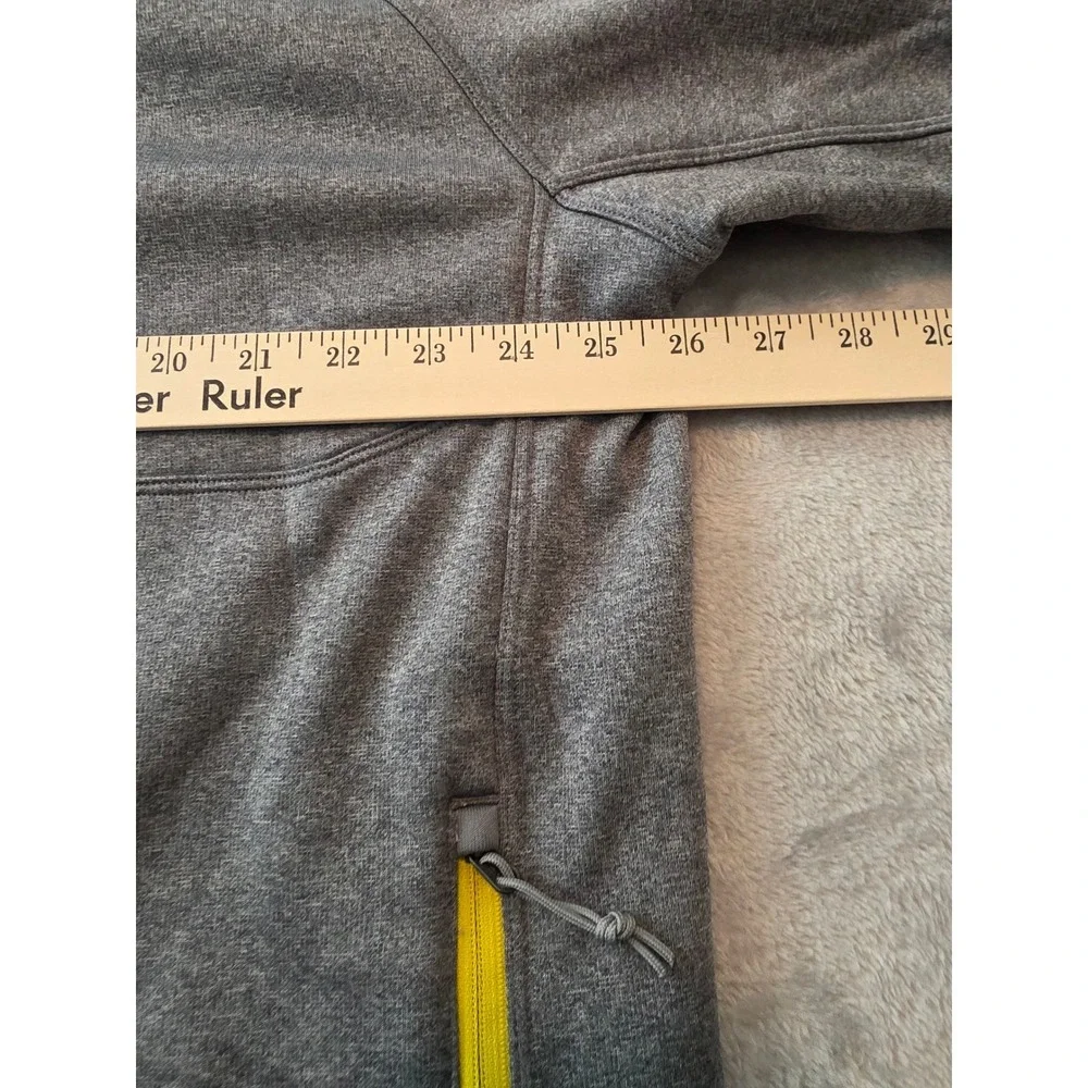 The North Face Jacket Mens Size XL Grey Yellow Gorpcore Softshell Fleece